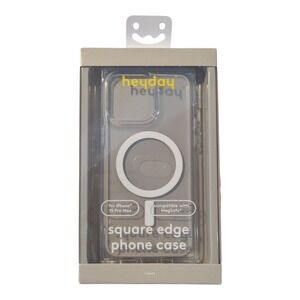 C6. Heyday Square‎ Edge MagSafe Case For Apple iPhone 15 Pro Max - Clear
